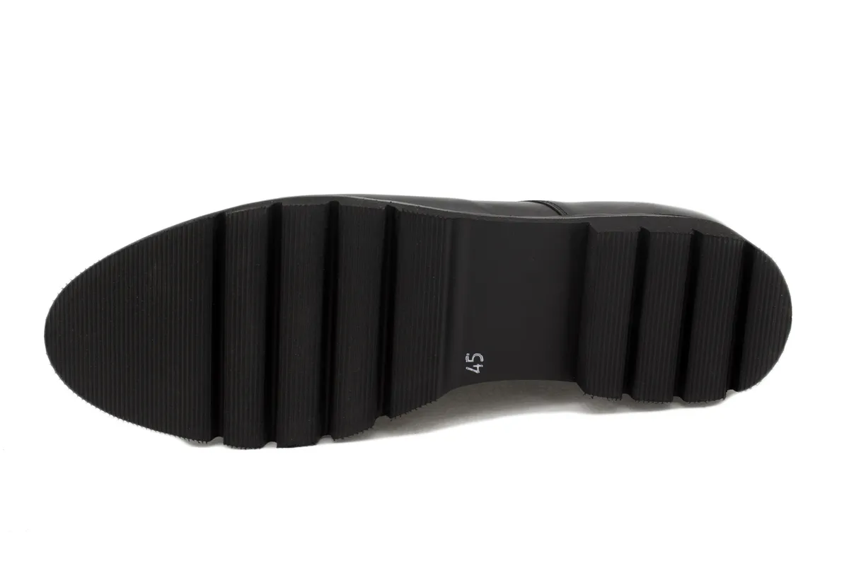 LACEUP SHOE BLACK LEATHER