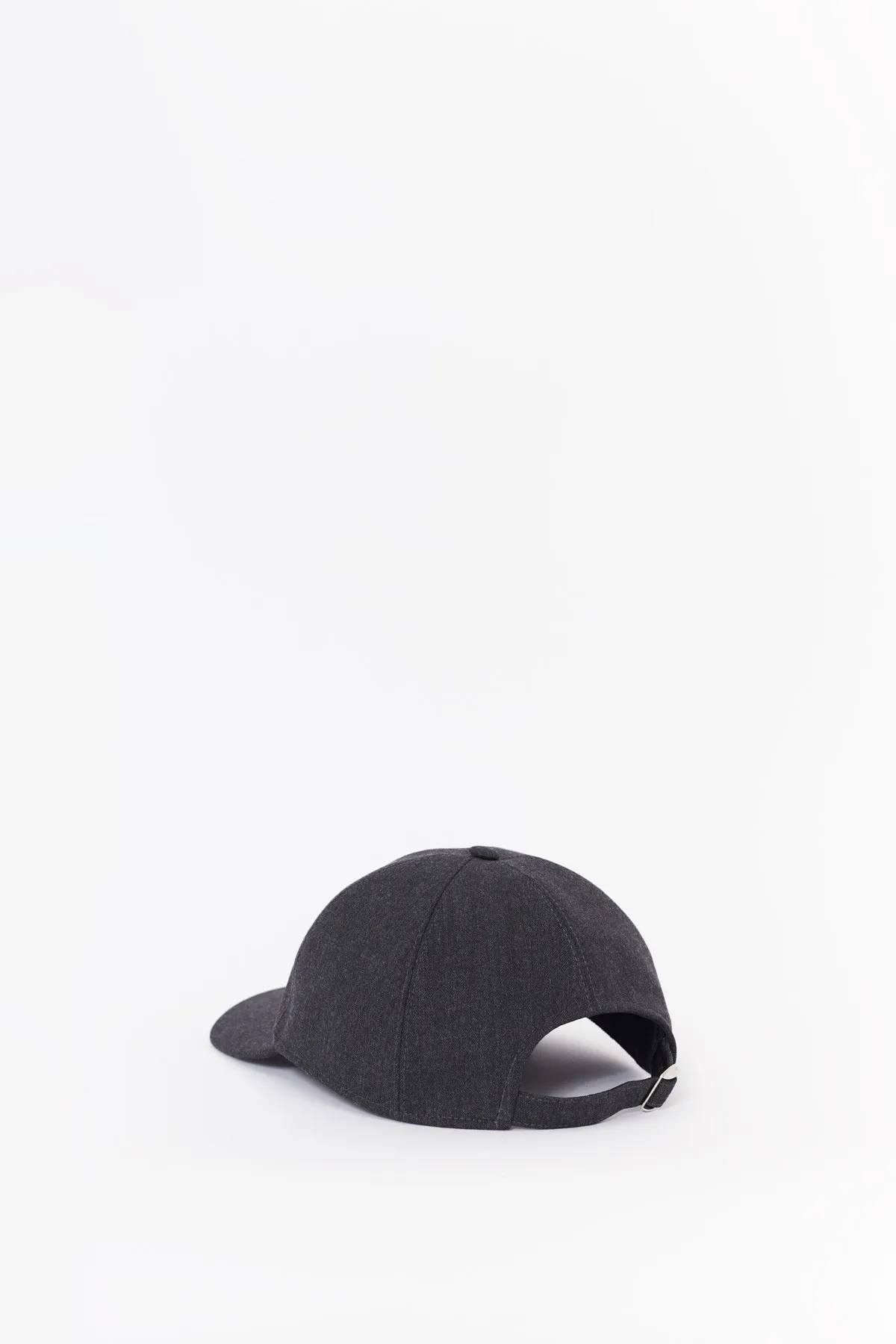 LANVIN ANTHRACITE GREY BASEBALL CAP