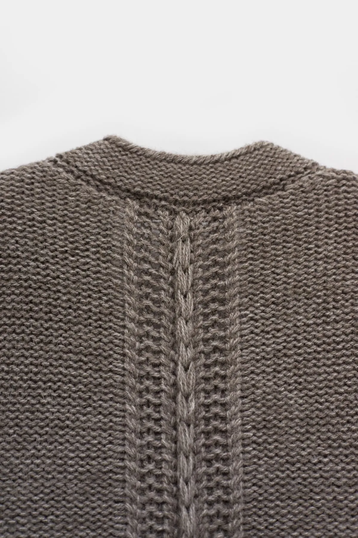 LEMAIRE DONKEY GREY TEXTURED STITCH VEST