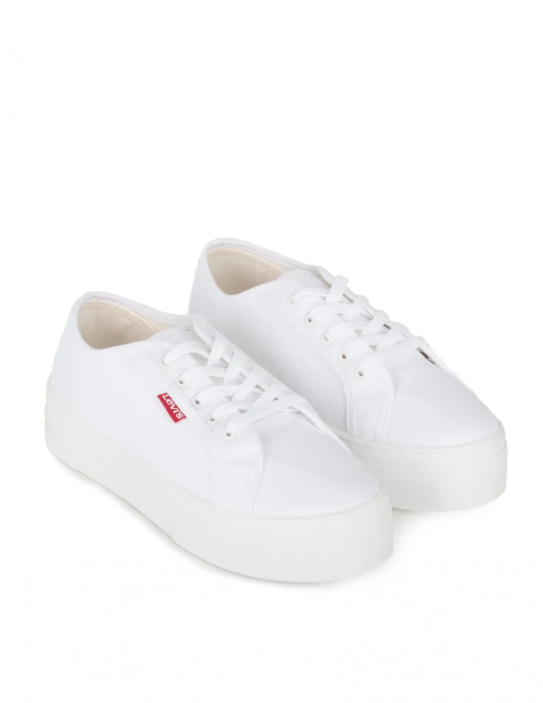 LEVIS Zapatillas Lona Blancas Plataforma