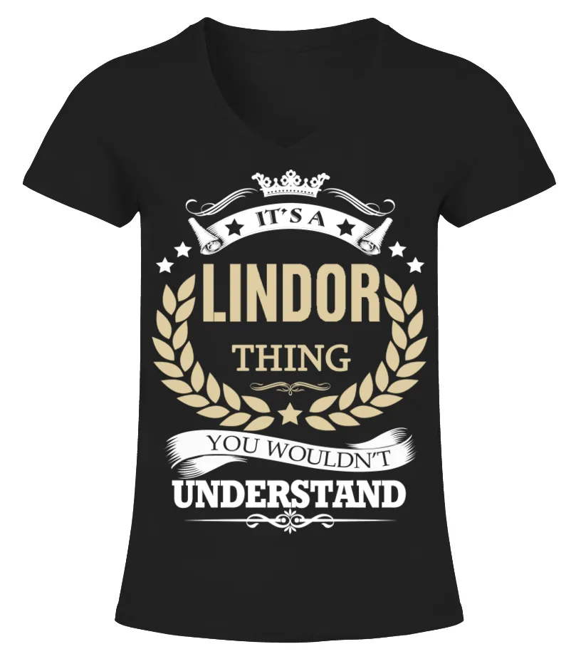 LINDOR  IT'S A LINDOR THING CAMISETA CUELLO PICO MUJER
