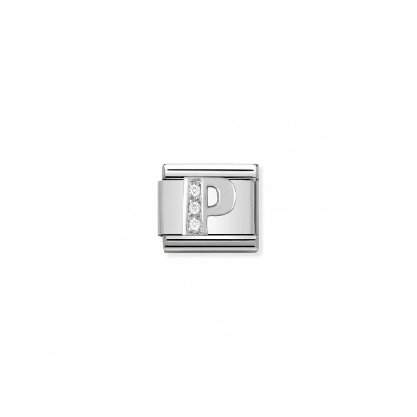 Link Nomination Acero y Plata "P" 330301 16
