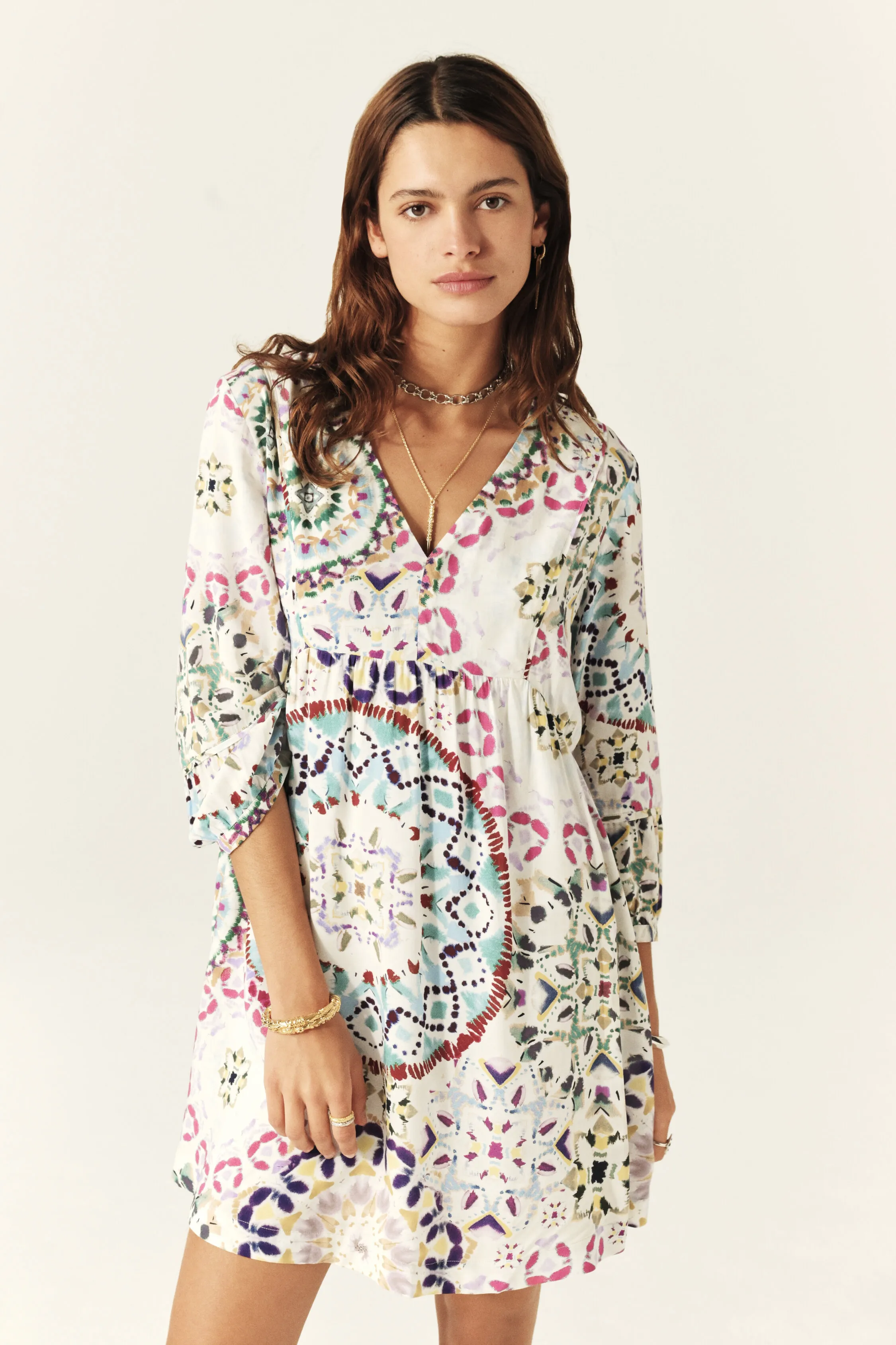 LORENZA vestido corto suelto