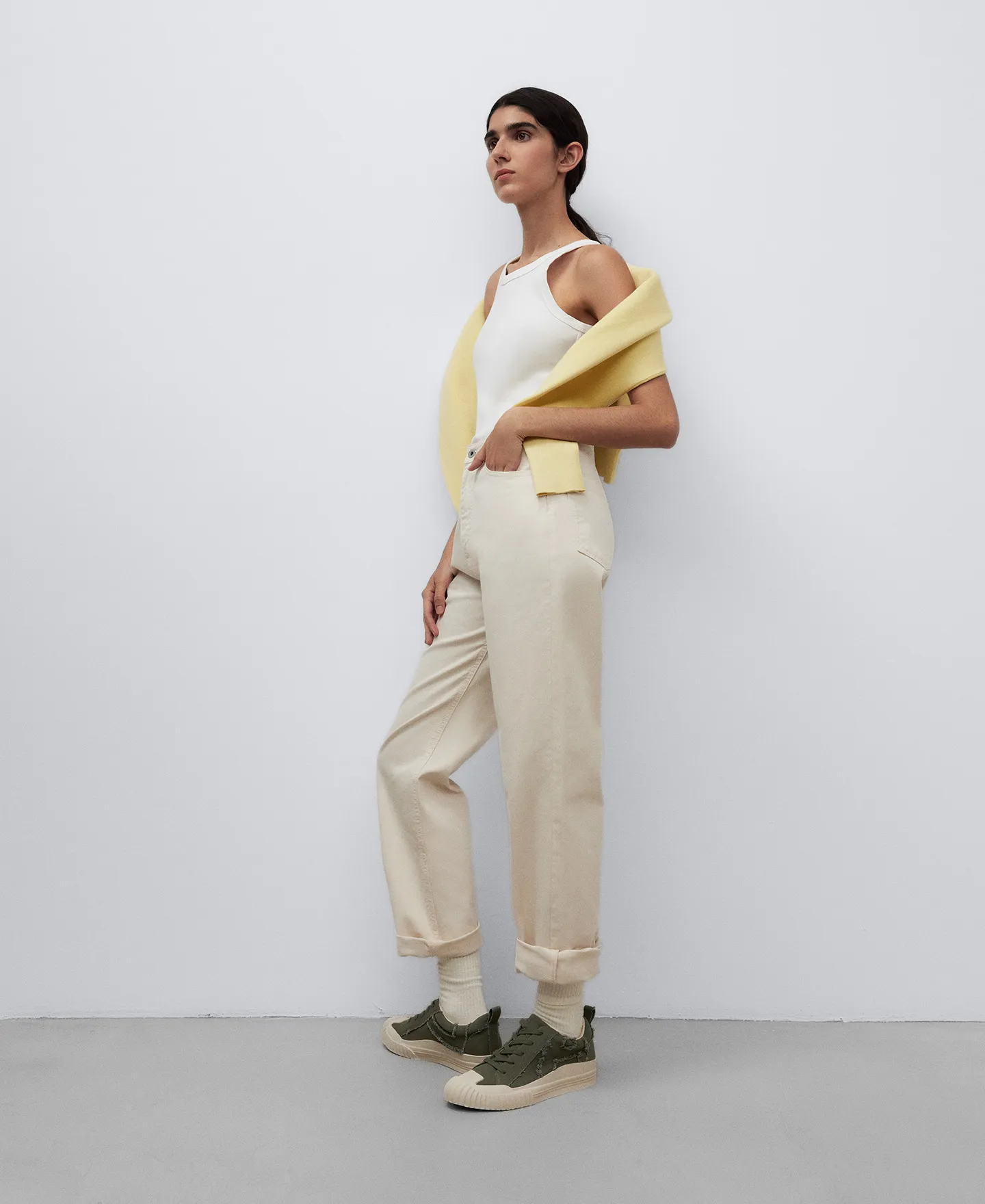 Maxi logo trainers woman