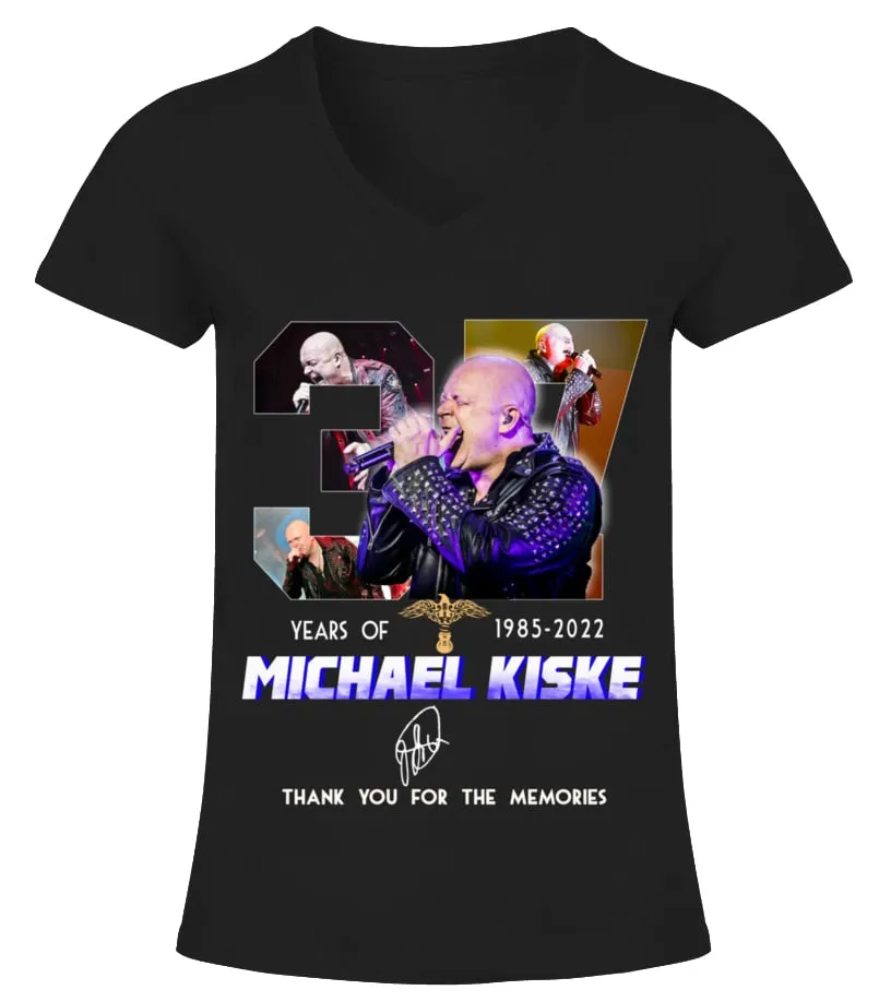 MICHAEL KISKE 37 YEARS OF 19852022 CAMISETA CUELLO PICO MUJER