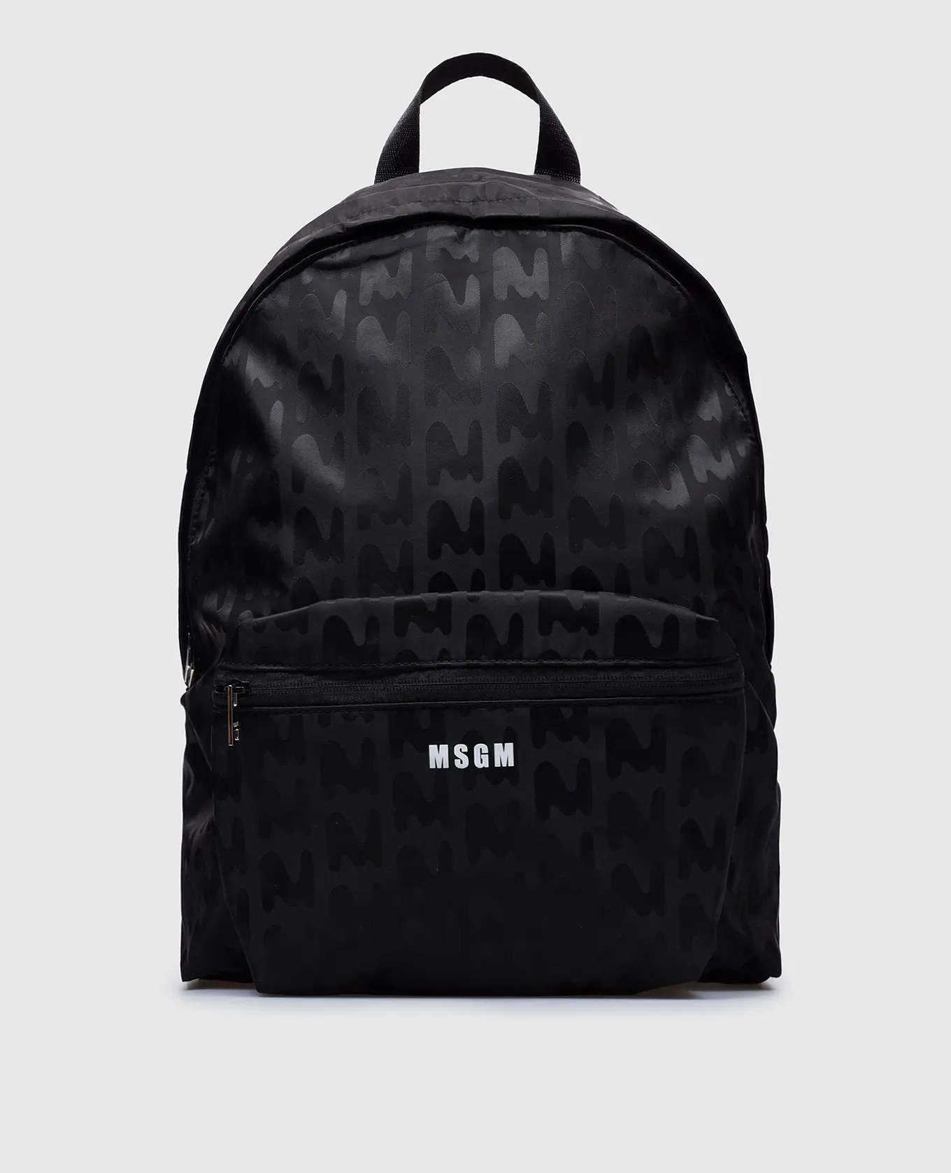 MSGM Black backpack with logo