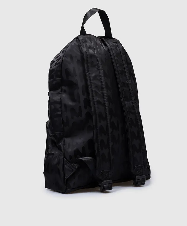 MSGM Black backpack with logo