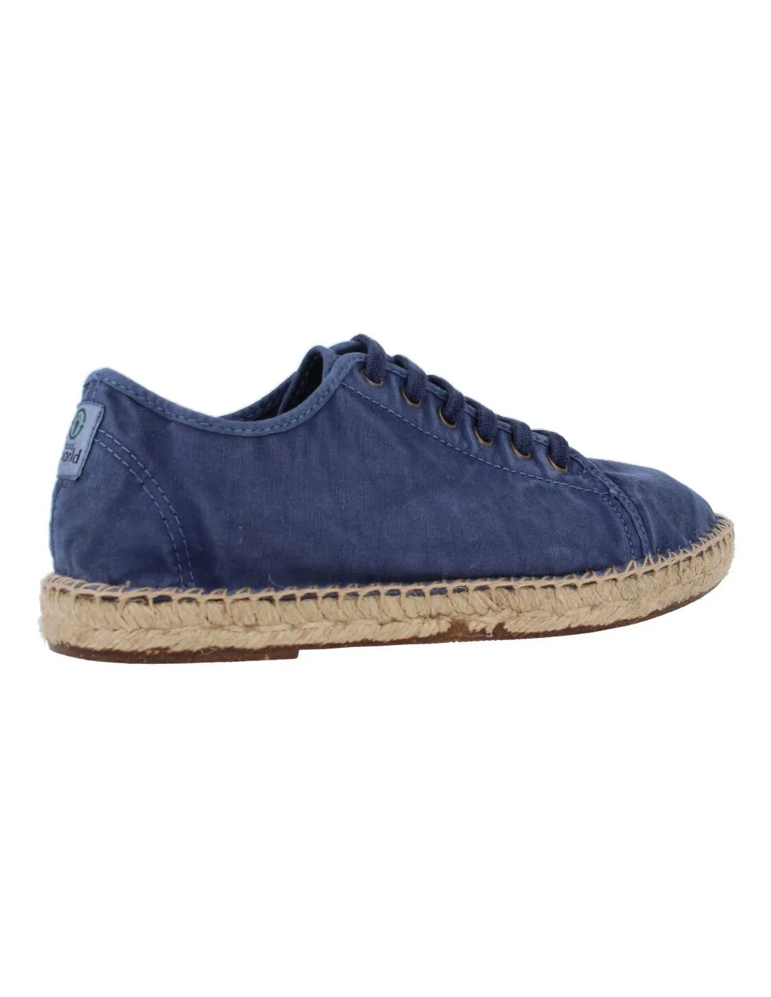 NATURAL WORLD  ZAPATILLA BASKET ESPARTO CORDONES MAR