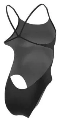 NIKE SWIM BAñADOR DE UNA PIEZA NIKE CUTOUT PARA MUJER, NEGRO