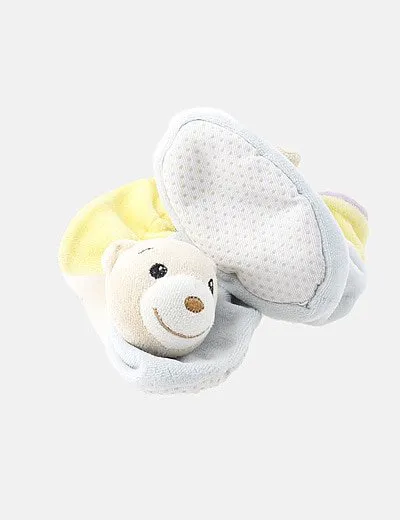 NoName Zapatilla antideslizante azul detalle oso