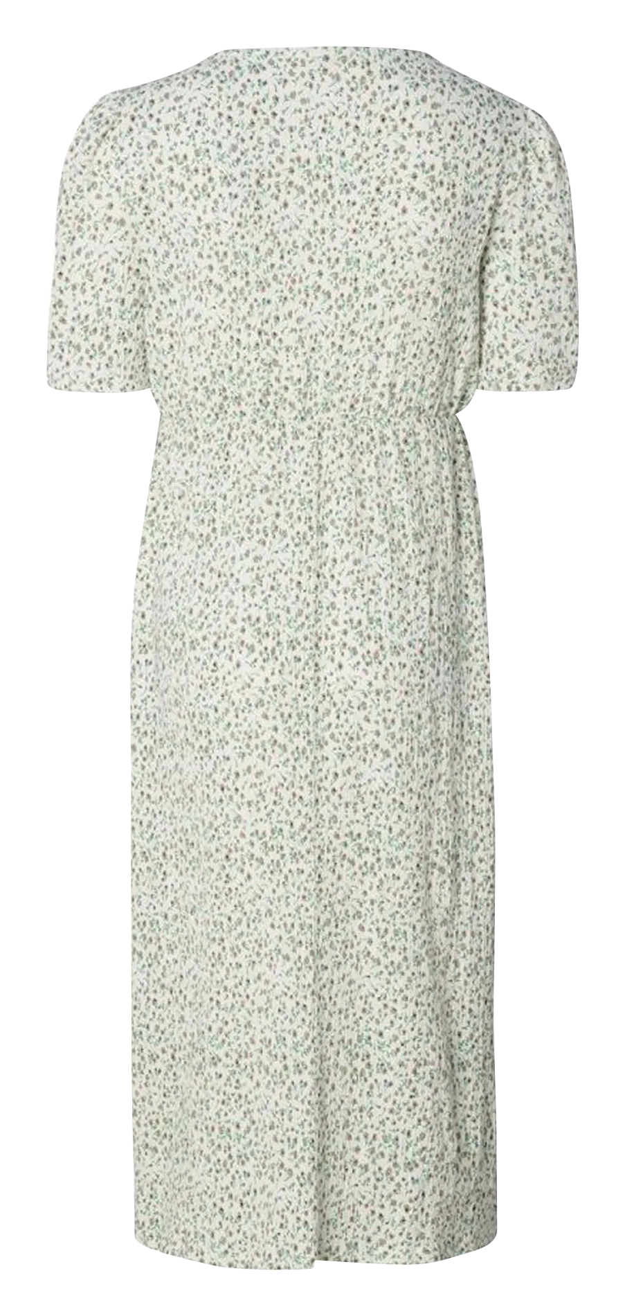 NOPPIES JAELYNN  VESTIDO MIDI DE MEZCLA DE ALGODóN ORGáNICO CON CUELLO DE PICO EN BLANCO