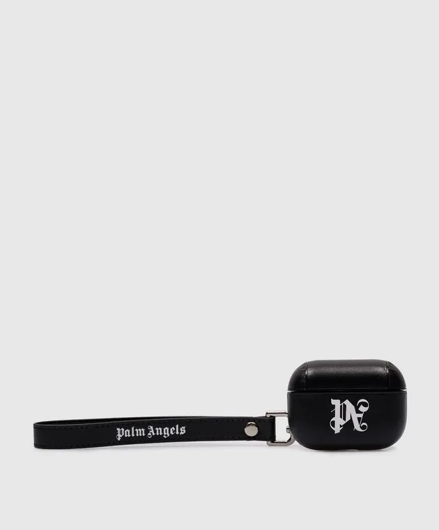 Palm Angels Black AirPods Pro case with logo