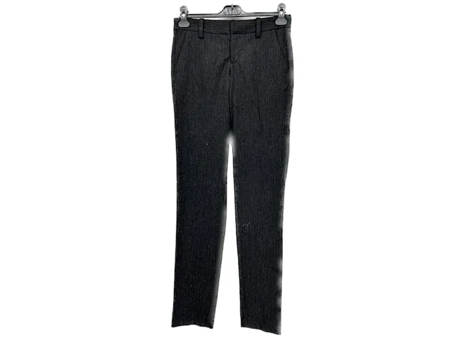 Pantalón ZADIG & VOLTAIRE T.fr 36 poliéster Gris 