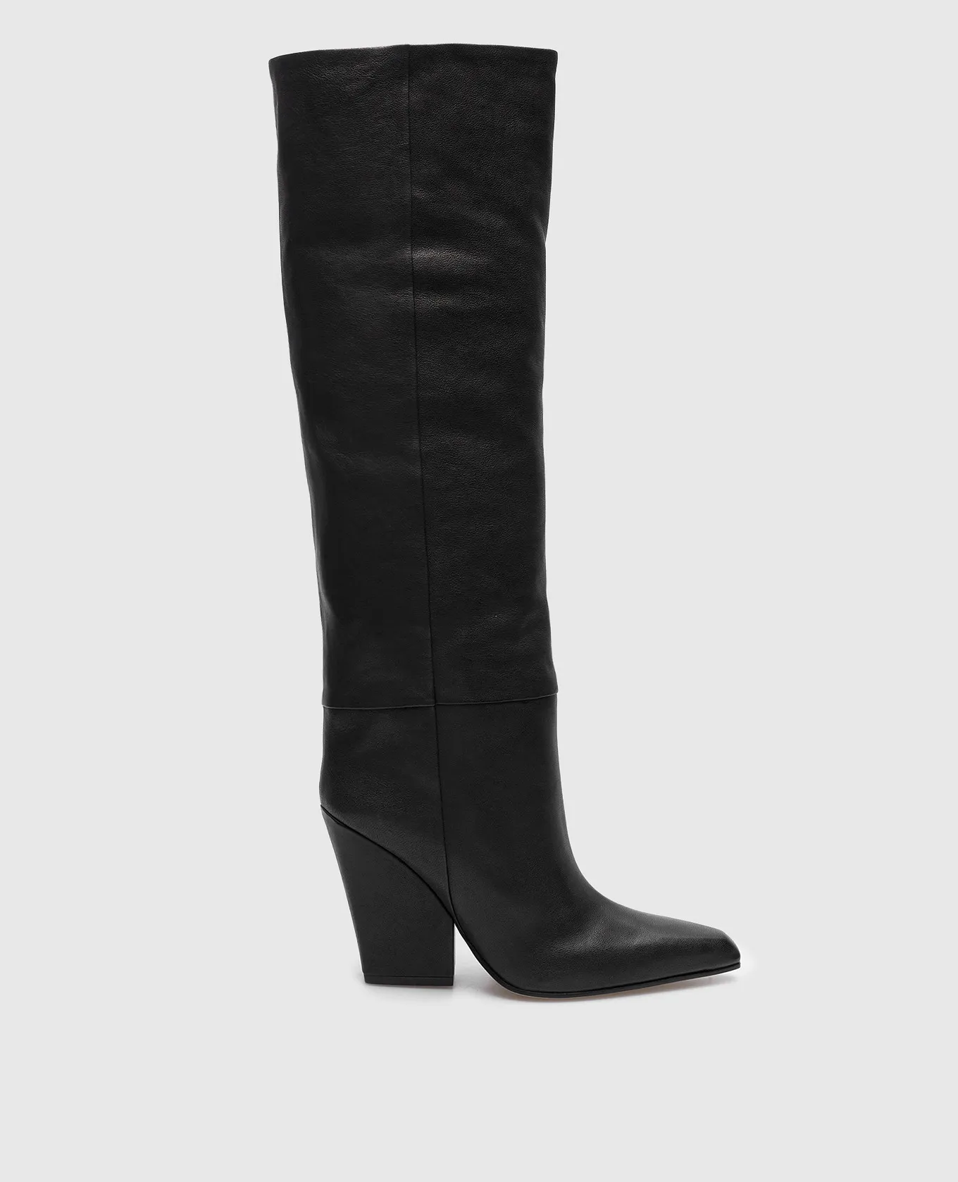 Paris Texas Black leather cossacks