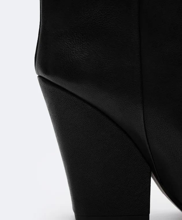 Paris Texas Black leather cossacks