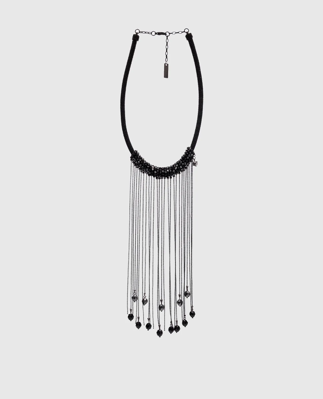 Peserico Black necklace with crystals