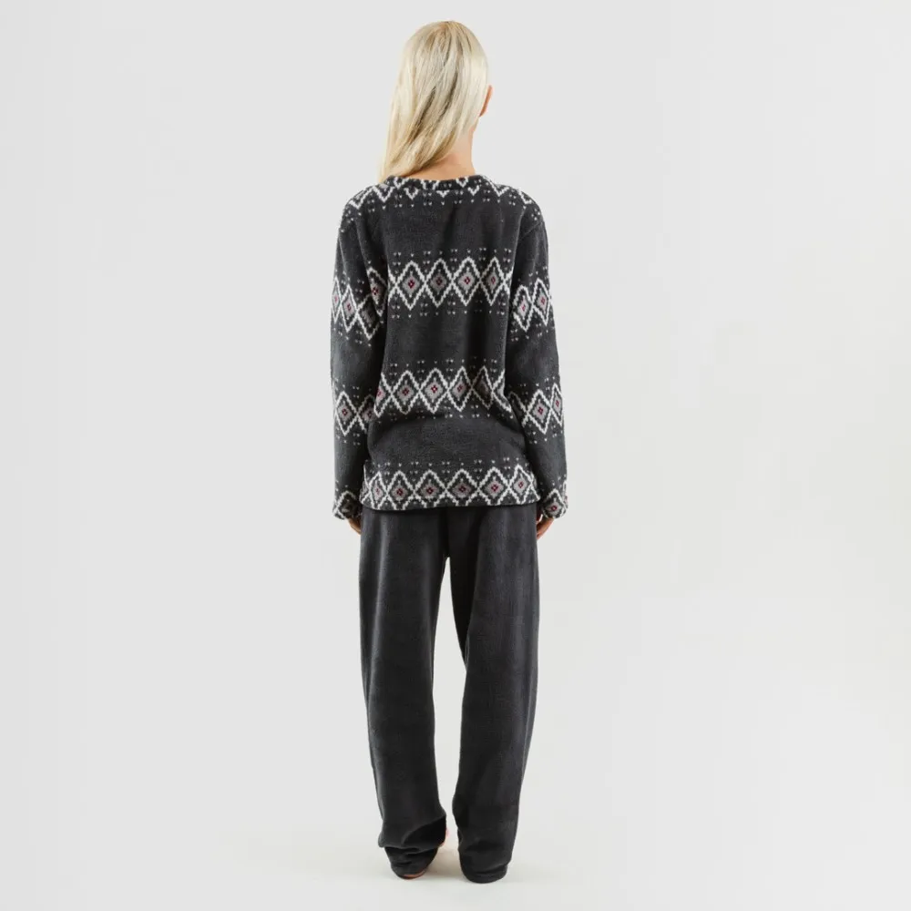 Pijama coral Andros gris