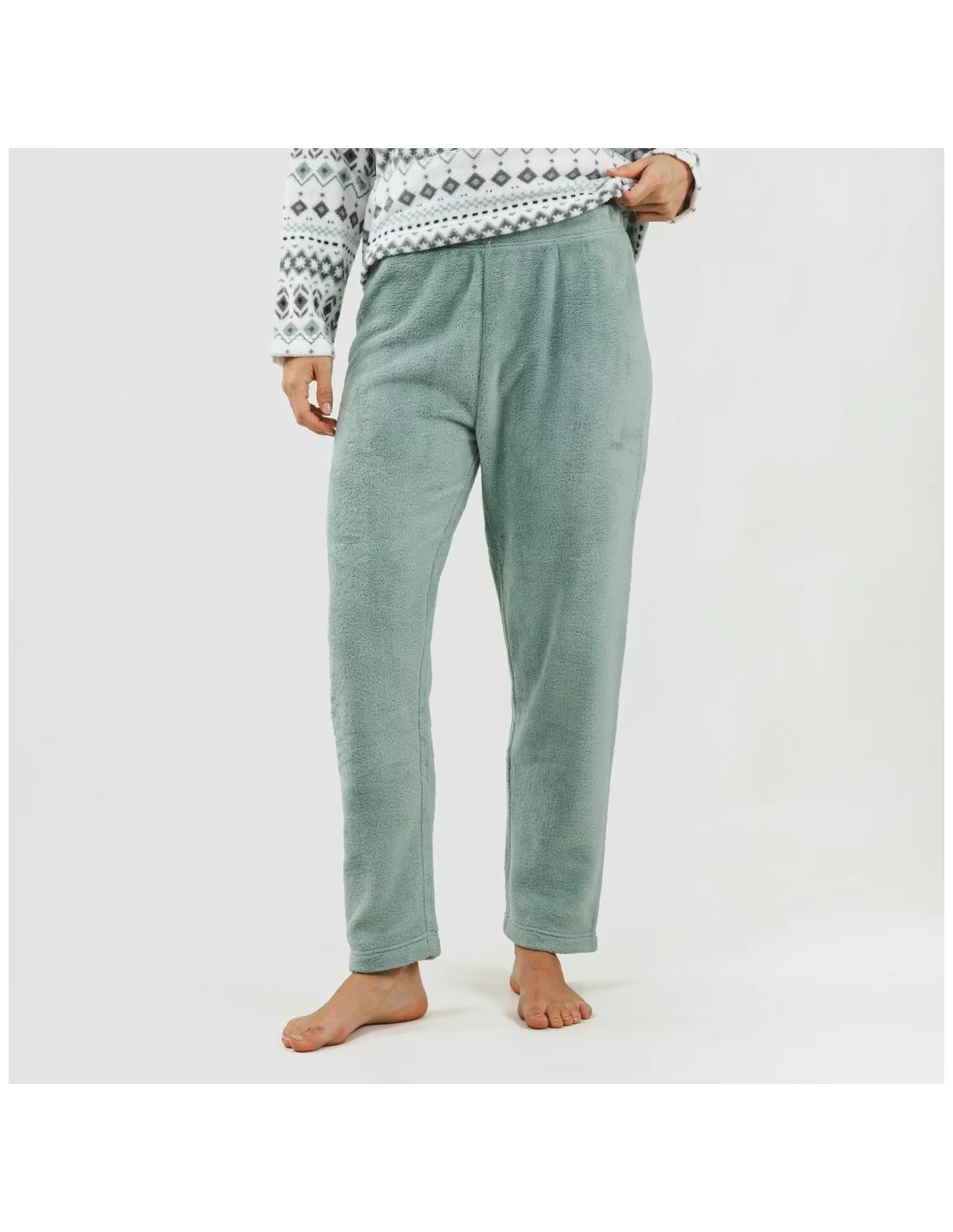 Pijama coral Beatriz verde tiffany