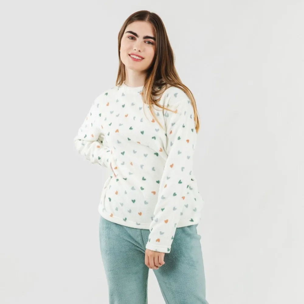 Pijama coral Julie verde tiffany