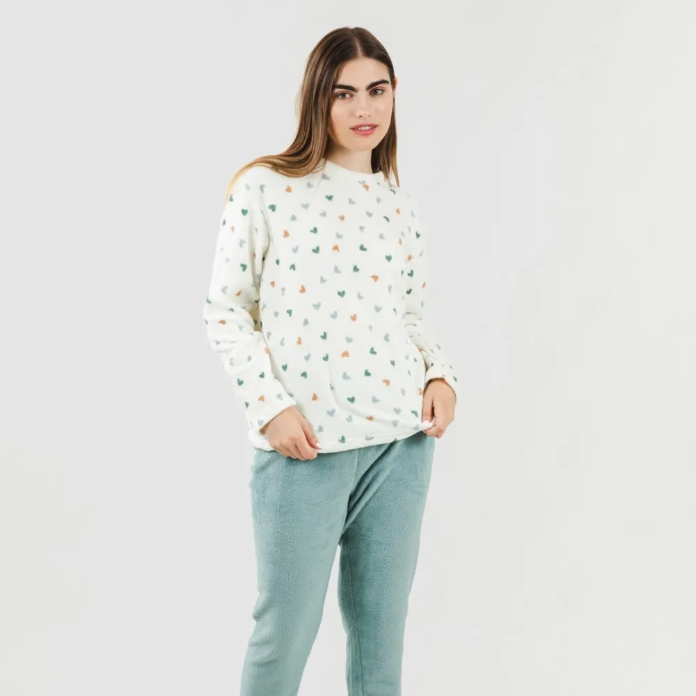 Pijama coral Julie verde tiffany