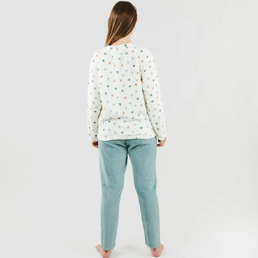 Pijama coral Julie verde tiffany