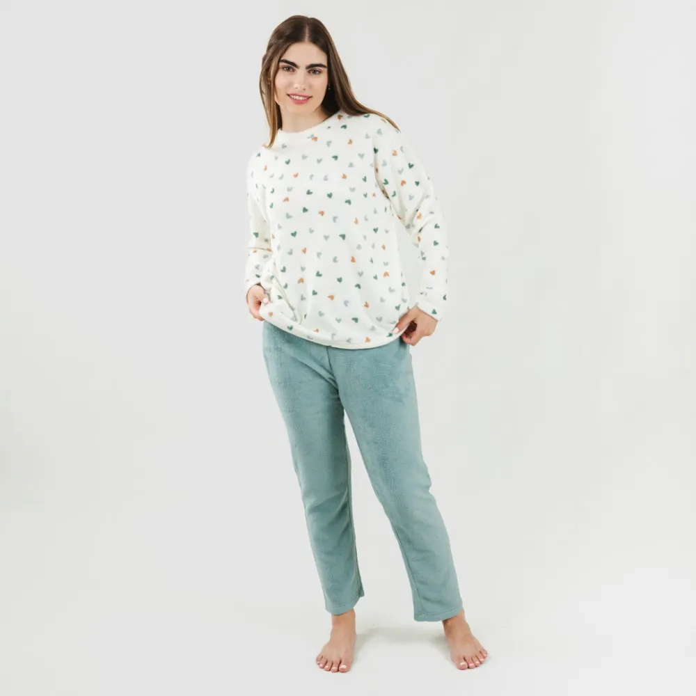 Pijama coral Julie verde tiffany