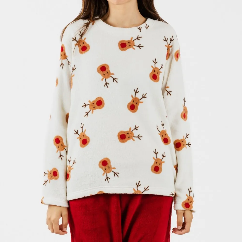 Pijama coral Rudolf burdeos