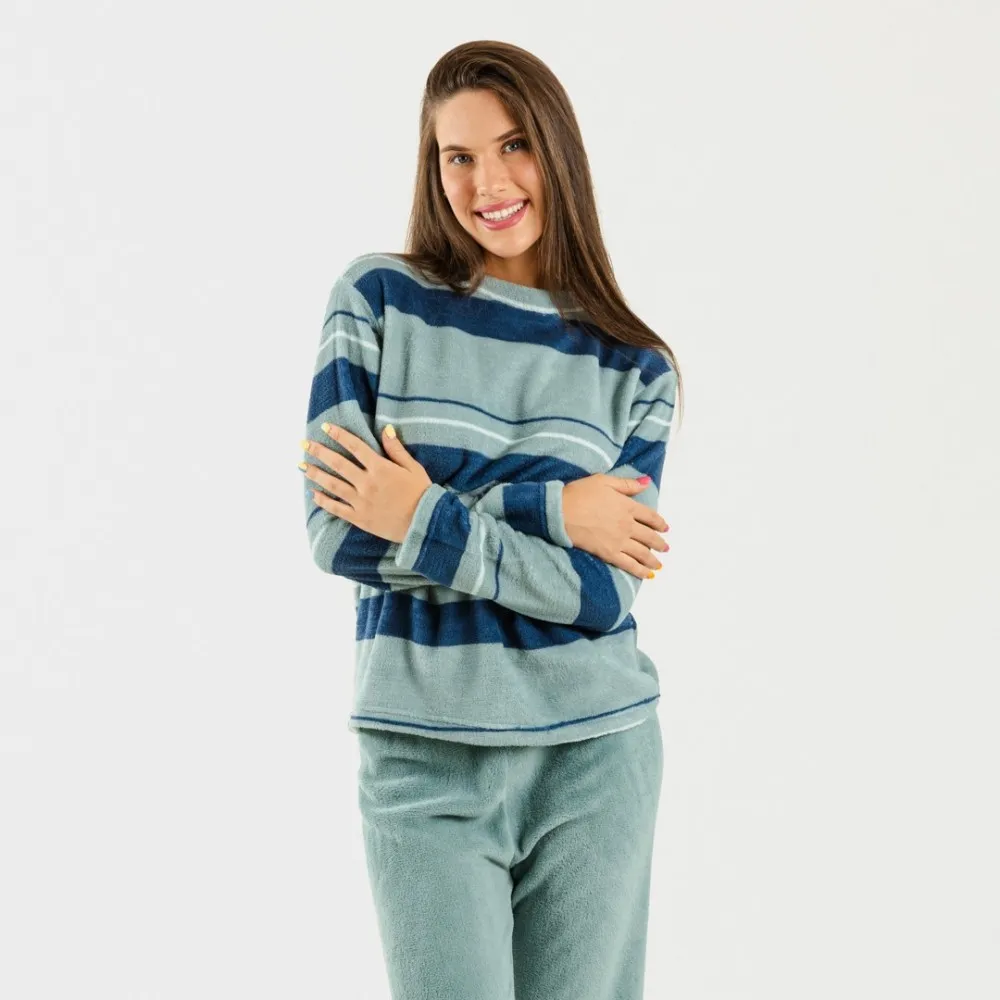 Pijama coral San Marino verde azulado