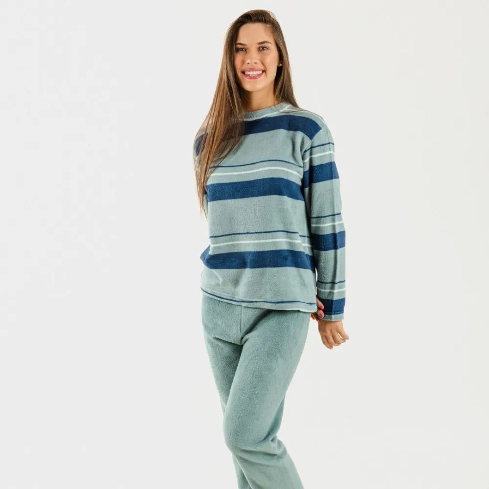 Pijama coral San Marino verde azulado