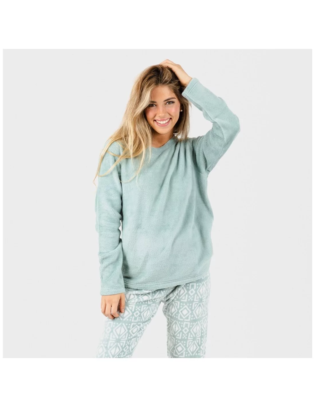 Pijama coral Tiberio verde tiffany