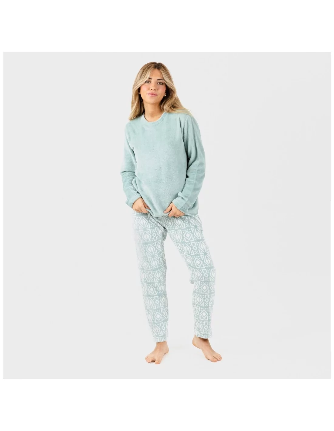 Pijama coral Tiberio verde tiffany