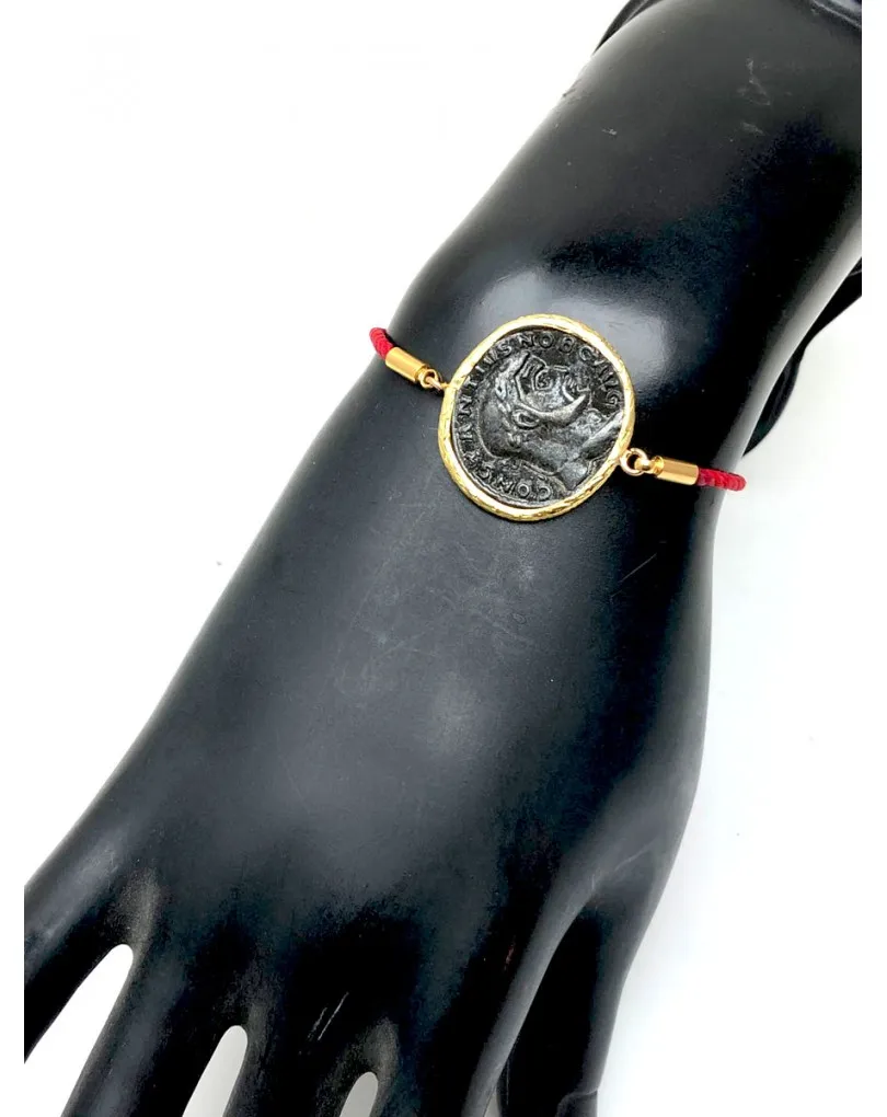 PULSERAS AJUSTABLES PARA MUJER DE MONEDAS ANTIGUAS 