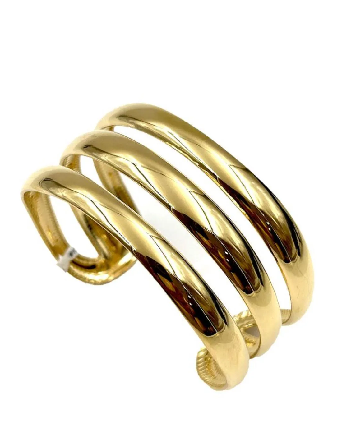 PULSERAS MUJER DE MODA DISEÑO DORADO ANCHO