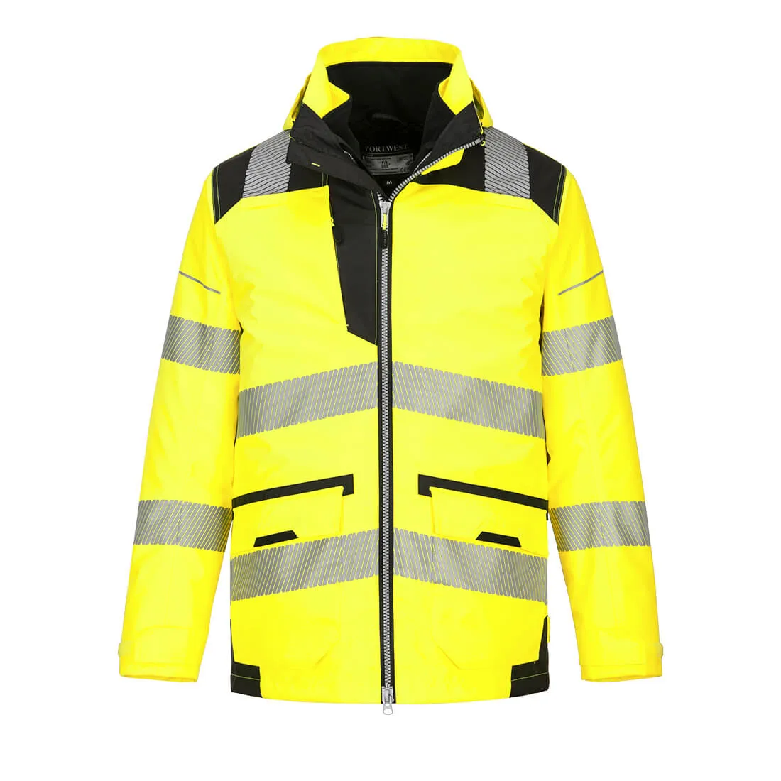 PW367 – Chaqueta 5 en 1 PW3 de alta visibilidad Naranja/Negro