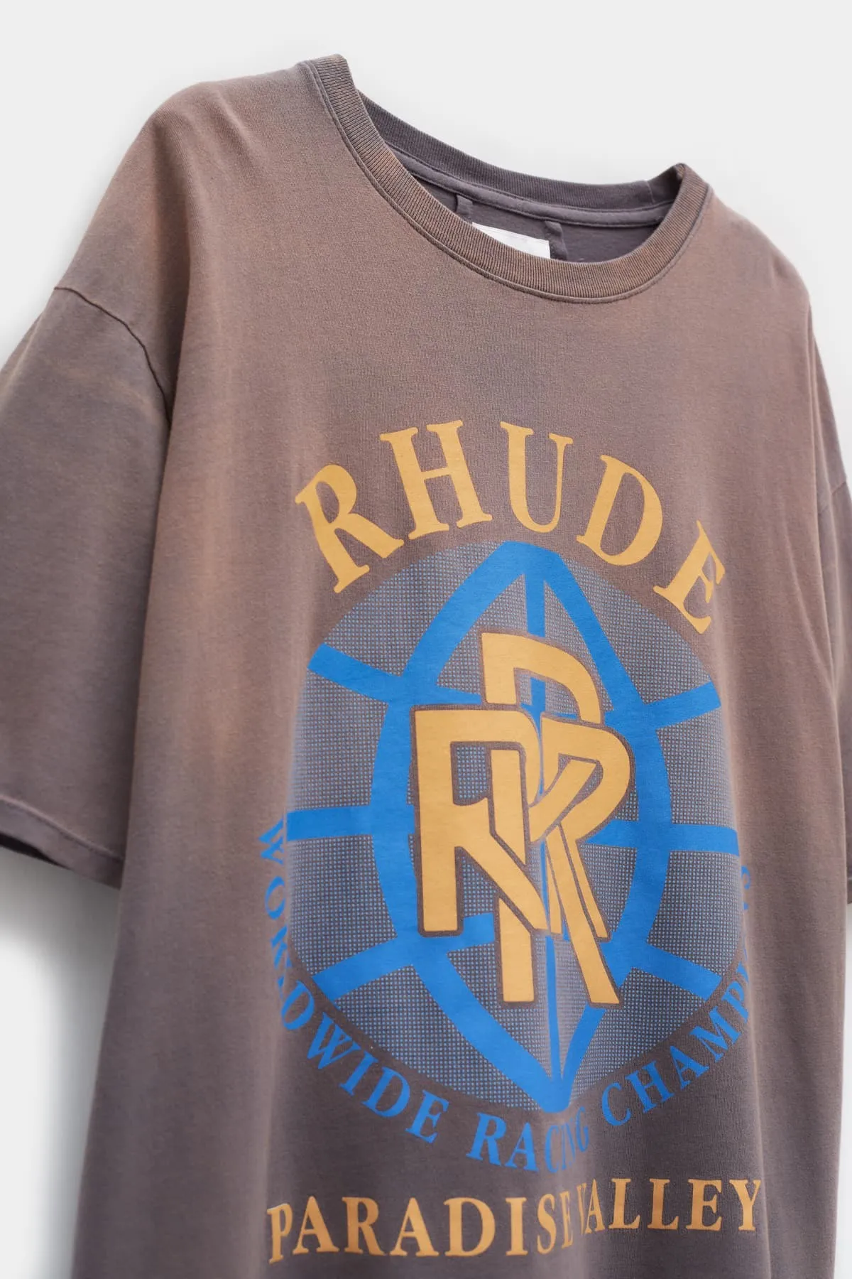 RHUDE VINTAGE GREY PARADISE VALLEY TSHIRT