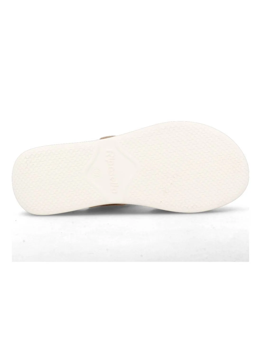 RIPOSELLA  SANDALIA VELCROS METALIZADO BEIGE