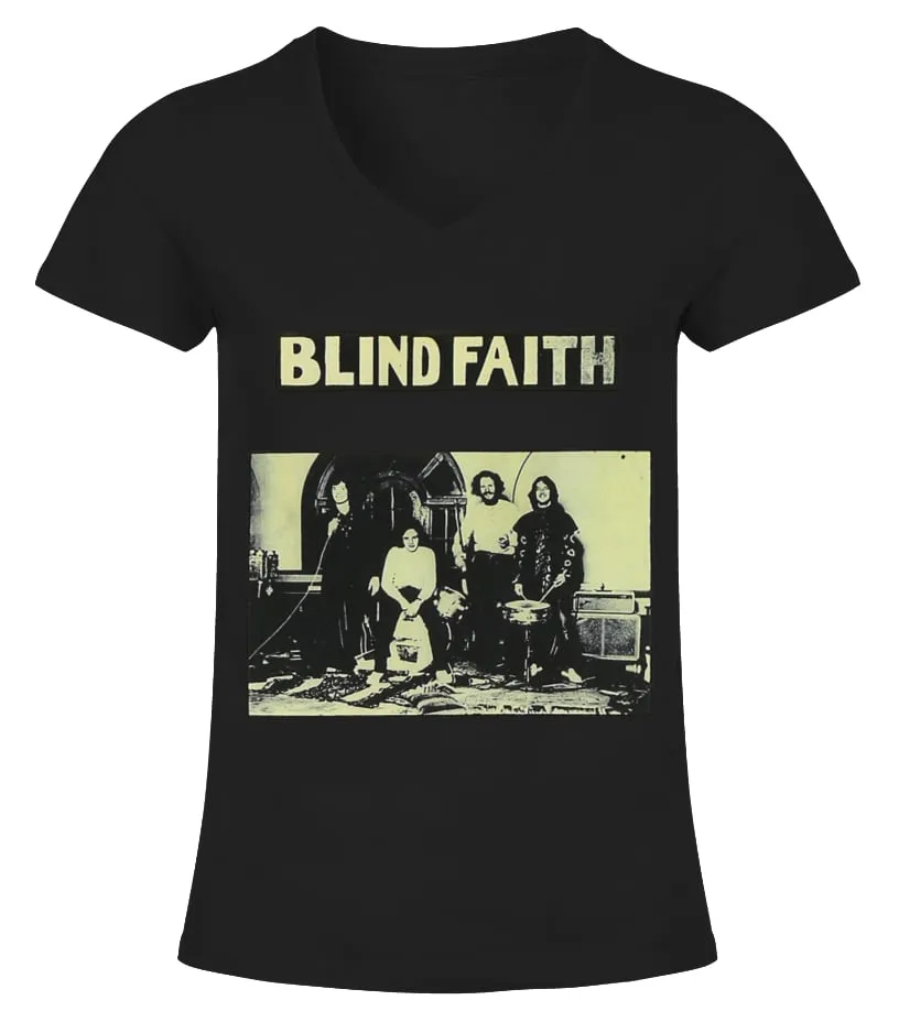 RK60S168BK. BLIND FAITH  BLIND FAITH CAMISETA CUELLO PICO MUJER