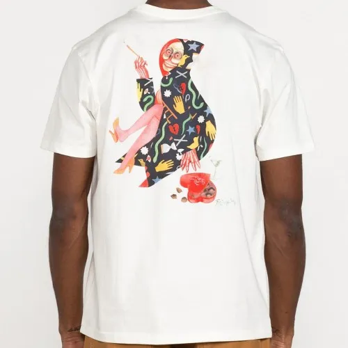 RVCA Stacey Rozich The Gorgeous Hussy Tee Antique White