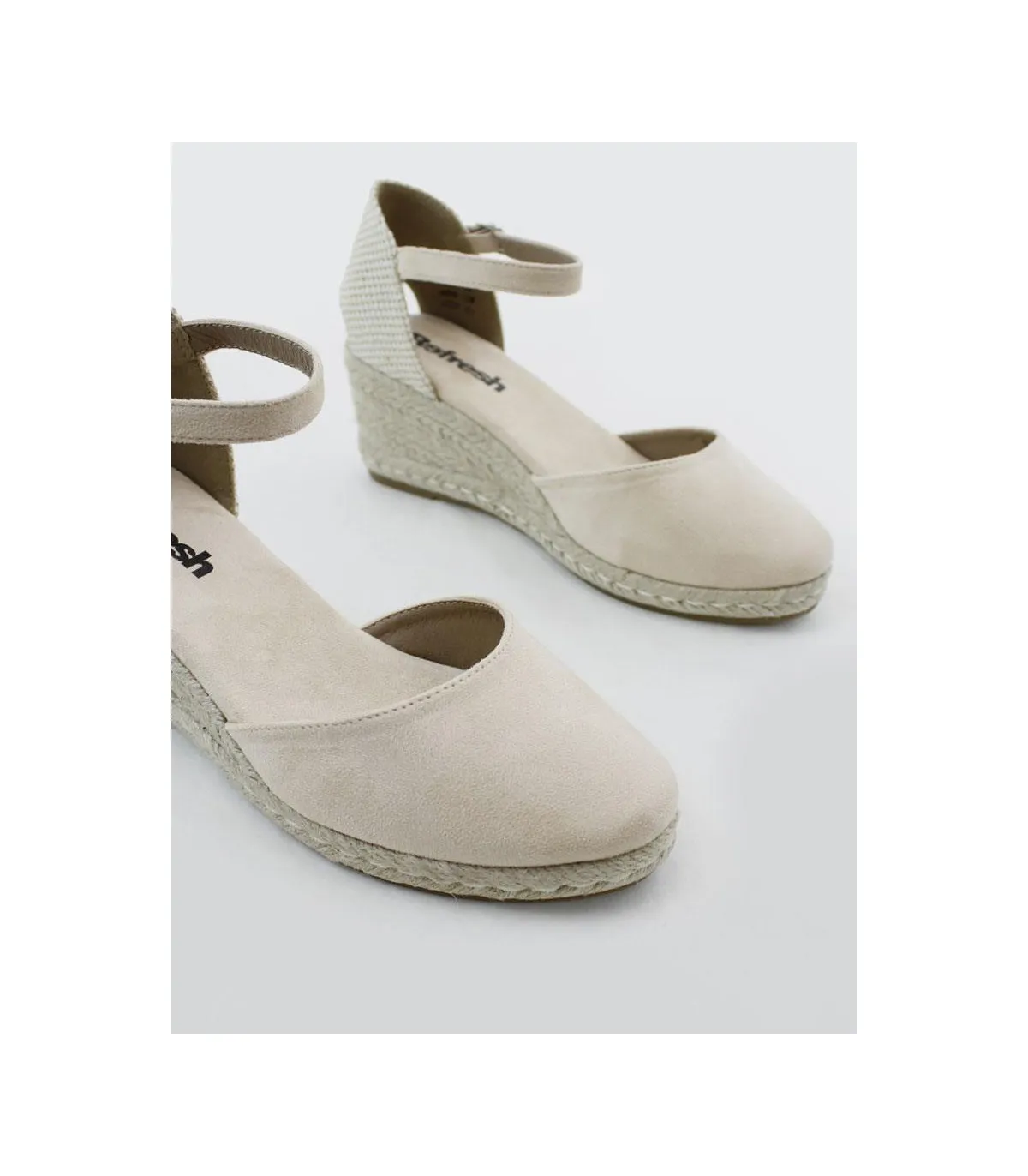 SANDALIA CUÑA REFRESH 170770 BEIGE