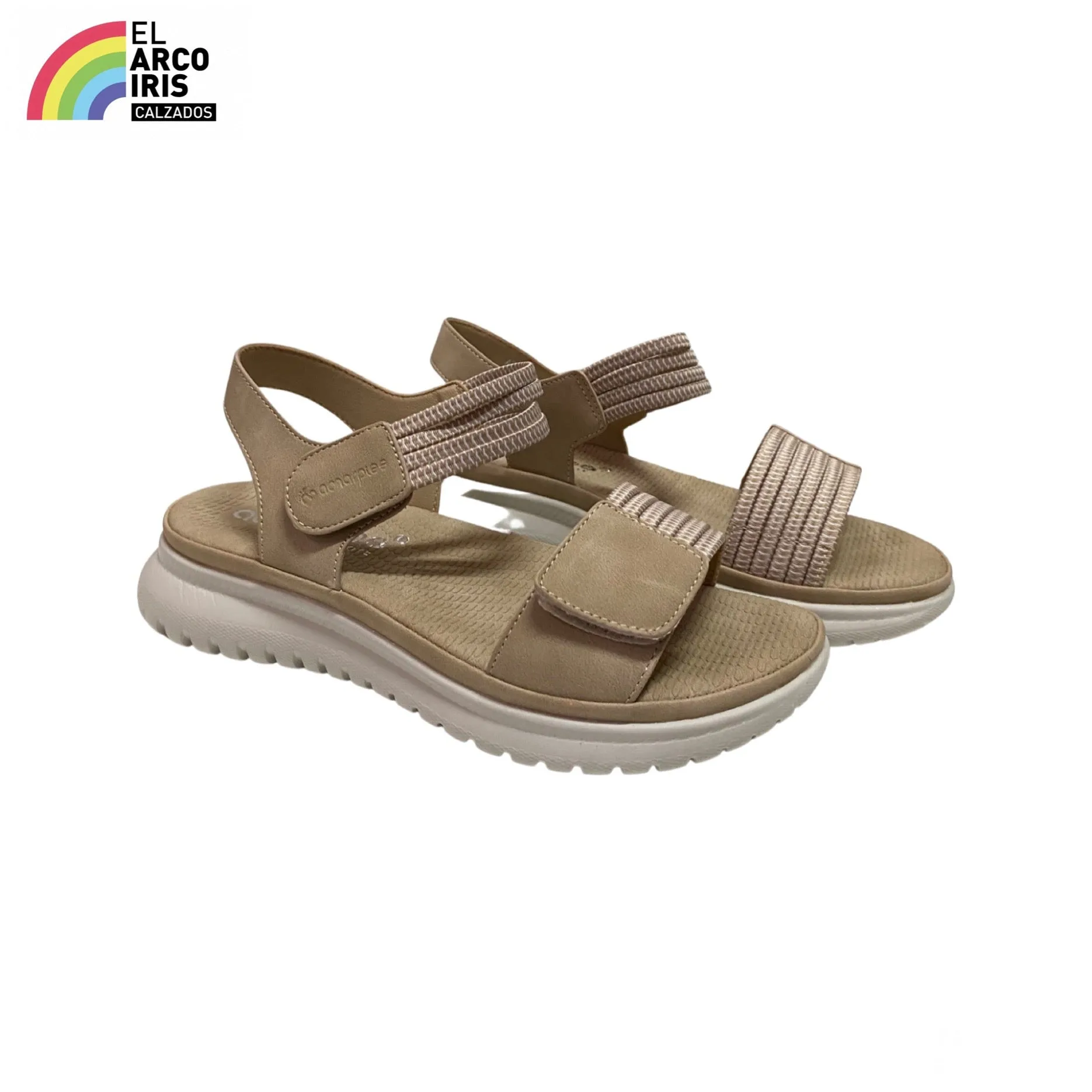SANDALIA MUJER AMARPIES 23614 BEIGE