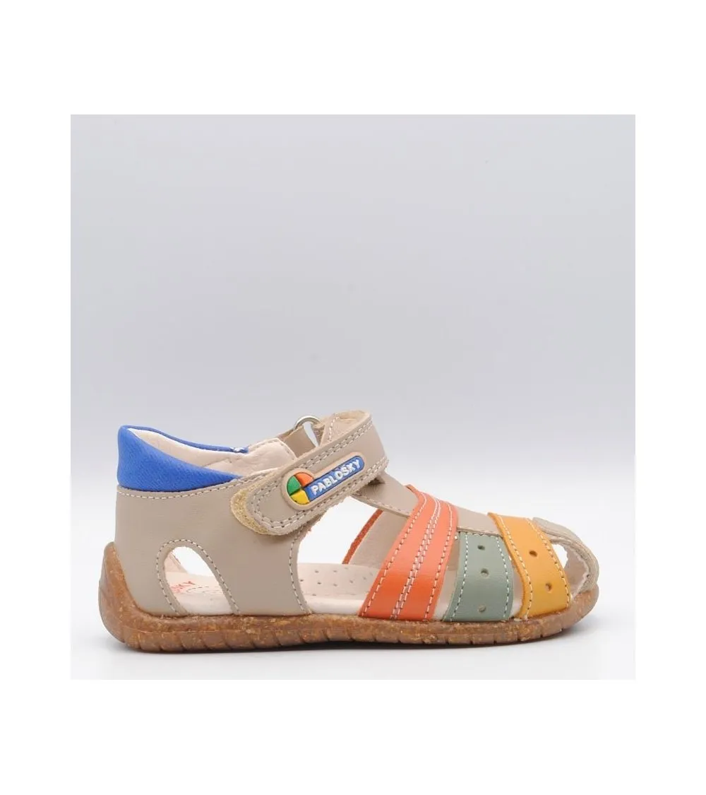SANDALIA PABLOSKY NIÑO TIRAS BEIGE