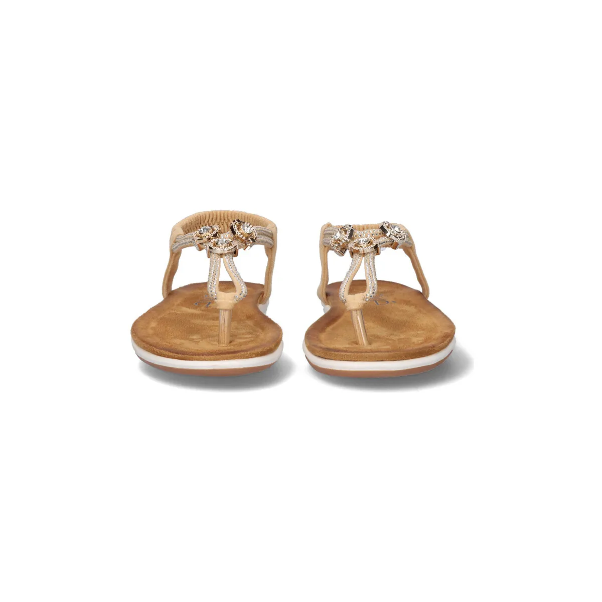 SANDALIA PLANA F8043EX10 BEIGE