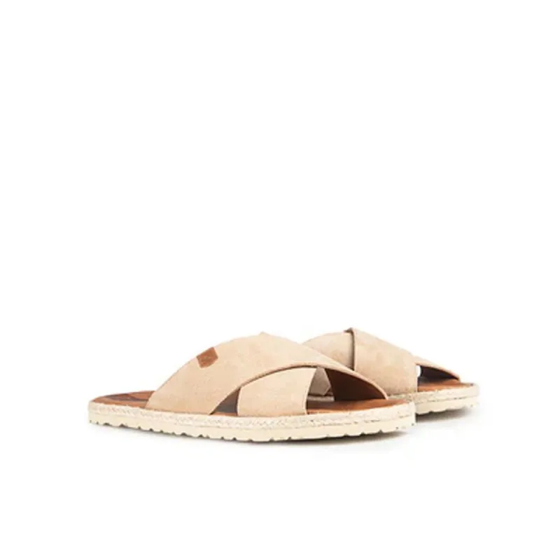 Sandalia Plana Niger Serraje Beige