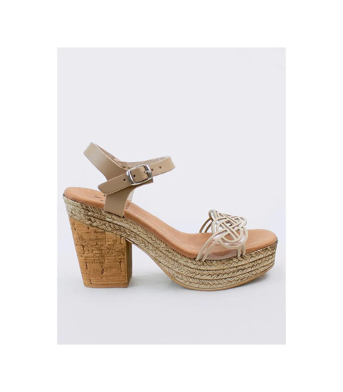 SANDALIA TACON SKP 35664 BEIGE