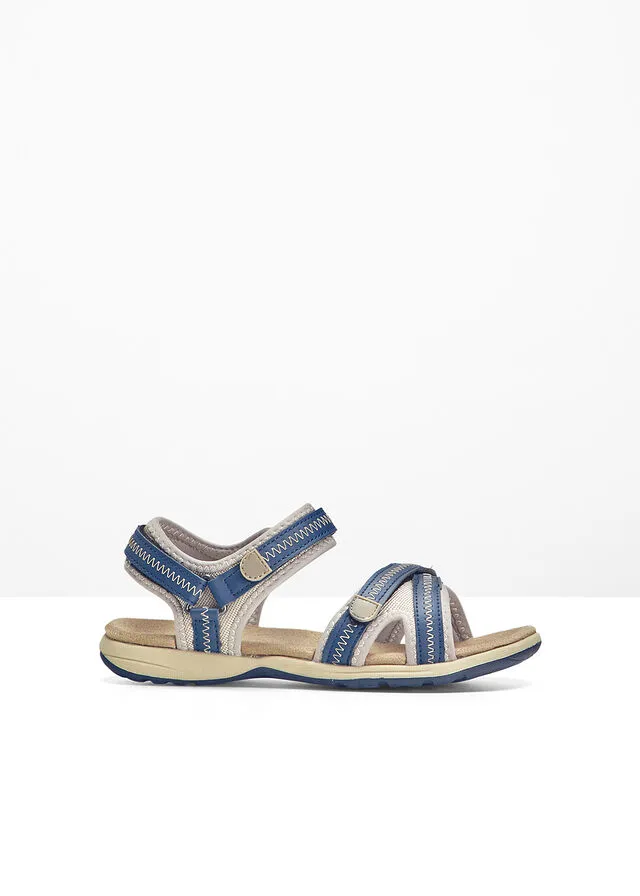 SANDALIAS AZUL OSCUROBEIGE