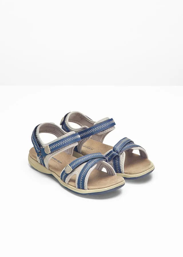 SANDALIAS AZUL OSCUROBEIGE
