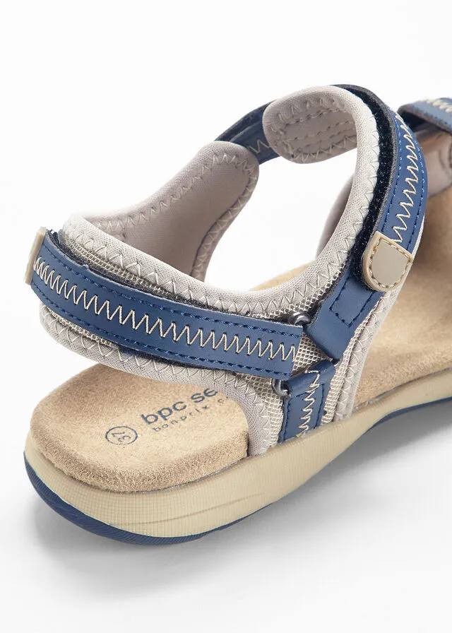 SANDALIAS AZUL OSCUROBEIGE