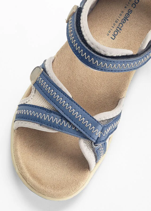 SANDALIAS AZUL OSCUROBEIGE