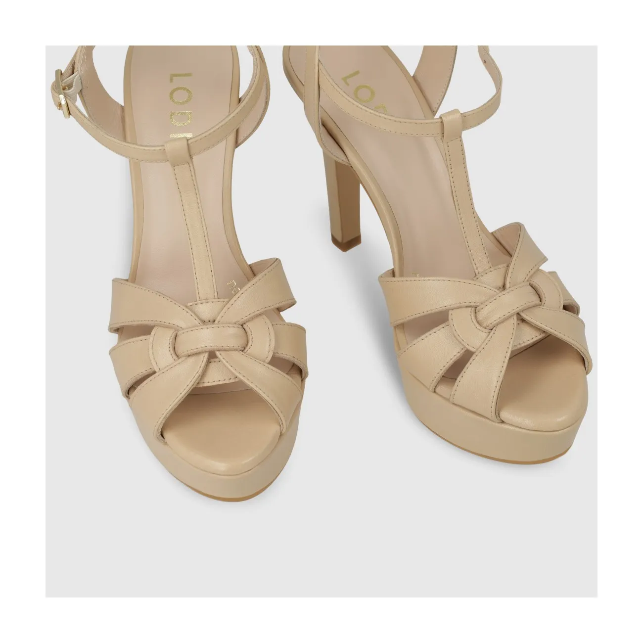 SANDALIAS BEIGE TREN