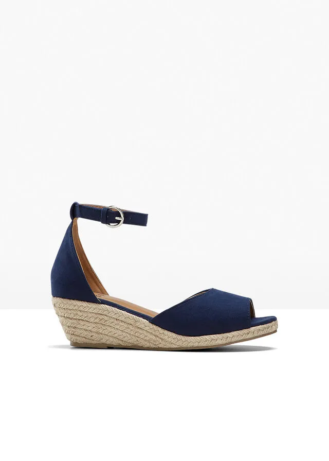 Sandalias de cuña Azul